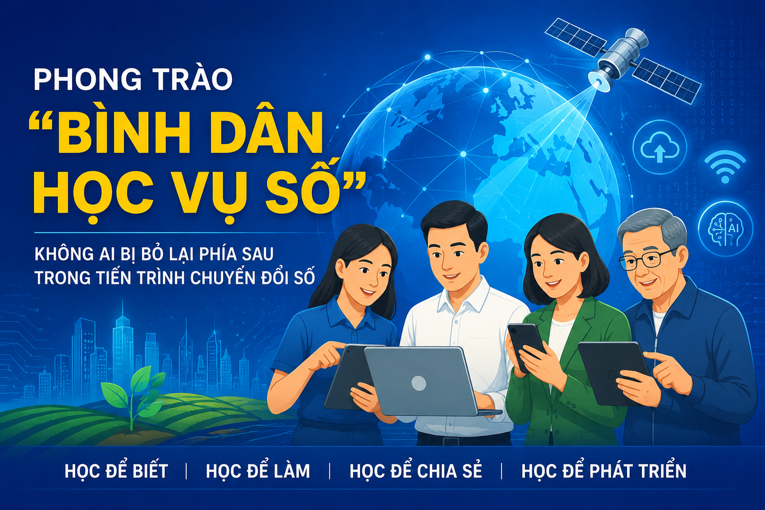 Lan tỏa phong trào “Bình dân học vụ số” – tạo nền tảng chuyển đổi số toàn diện tại Cục Viễn thám quốc gia